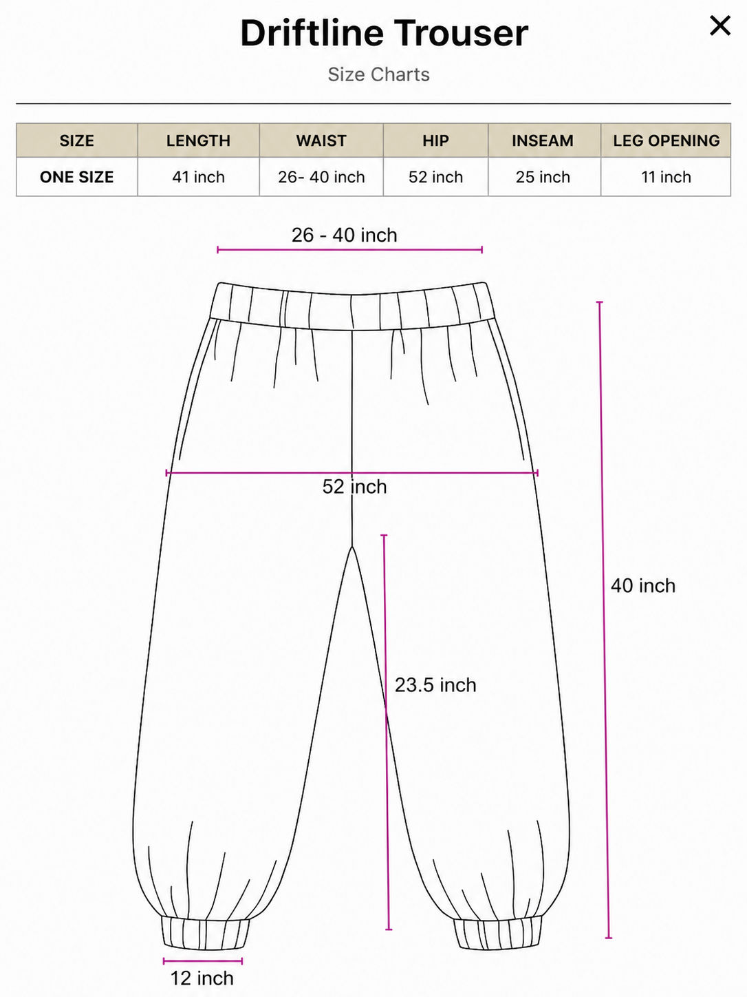 Driftline Trouser